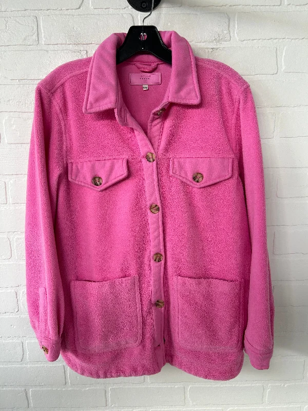 Men's pre-shrunk utility jacket-Jacket Shirt By Blanknyc In Pink, Size: S