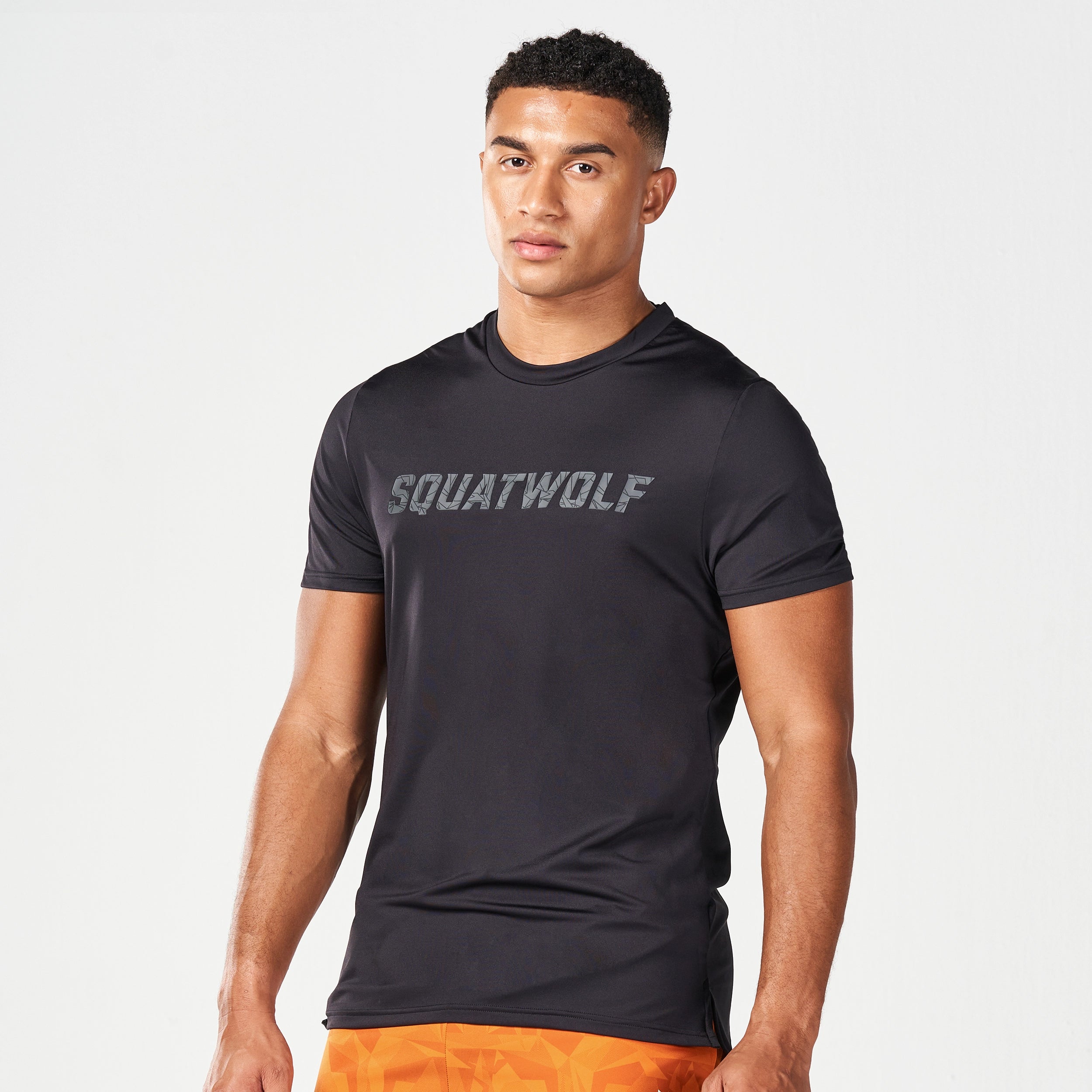 Men's yoga wear t-shirt-Core Aerotech Muscle Tee - Black