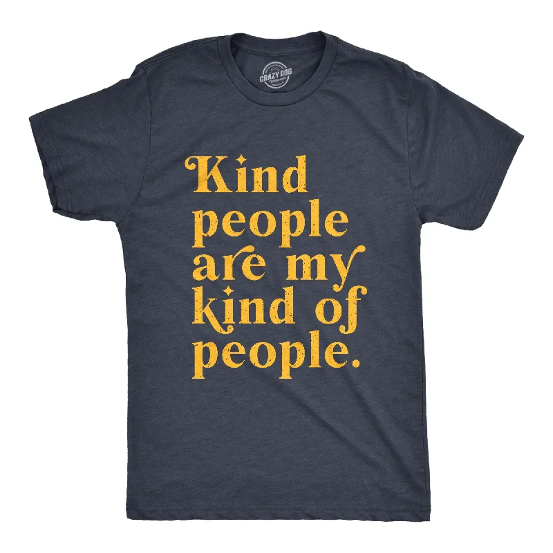 Men's bold stripe t-shirt-Kind People Are My Kind Of People Men's T Shirt