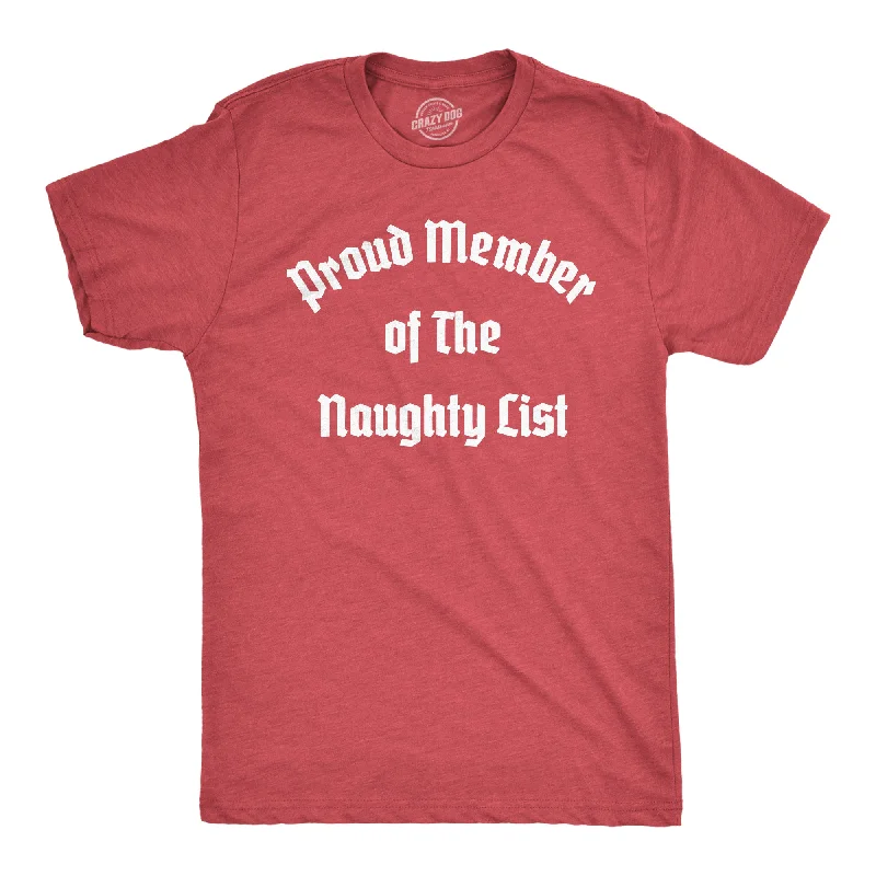 Men's eco-blend t-shirt-Proud Member Of The Naughty List Men's T Shirt