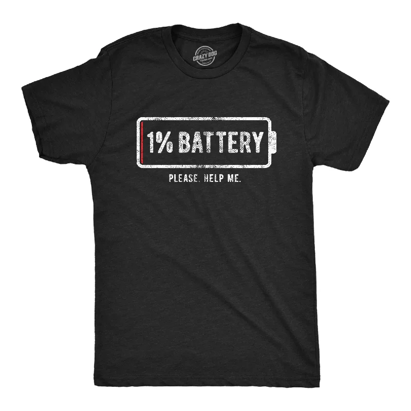 Men's workout fit t-shirt-1% Battery Men's T Shirt