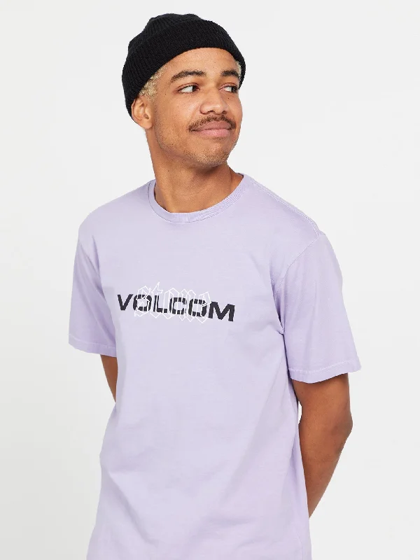 Men's sustainable fashion t-shirt-Cover Up Short Sleeve Tee - Violet Ice