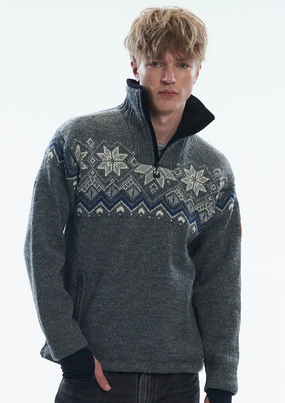 Men's sleep sweater-Dale of Norway - Fongen Weather Proof Men's Sweater - Smoke