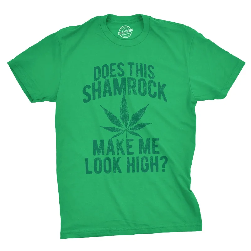 Men's workout fit t-shirt-Does This Shamrock Makee Me Look High? Men's T Shirt