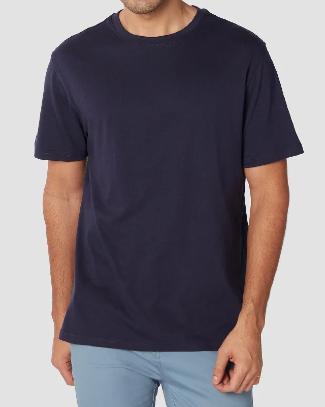 Men's eco-blend t-shirt-Luxe Nova T-Shirt - Navy