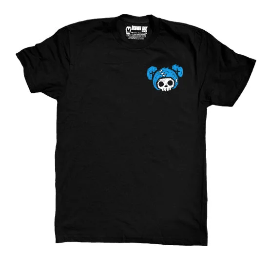 Men's quick-dry gym shirt-Blue Bear Men Logo Tshirt