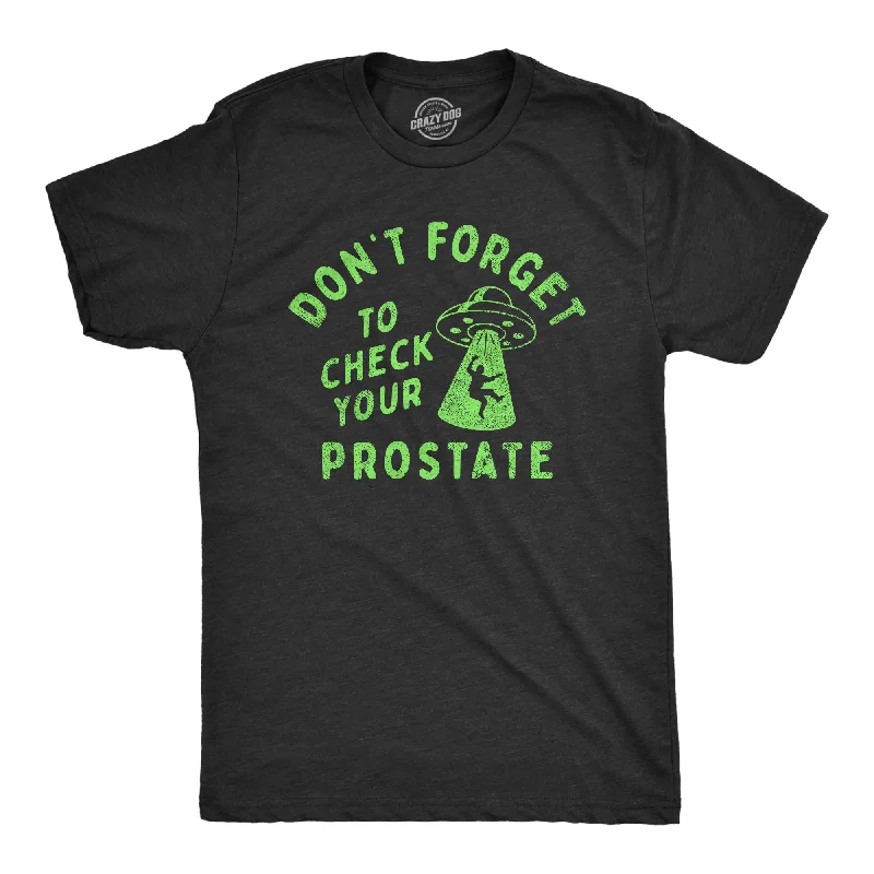 Men's contrast collar t-shirt-Dont Forget To Check Your Prostate Men's T Shirt