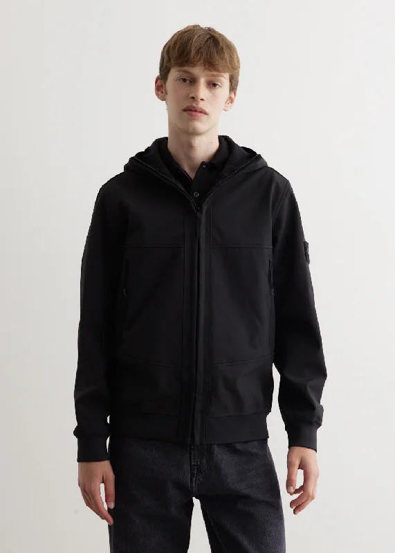 Men's antibacterial performance jacket-Light Hooded Laminated Jacket