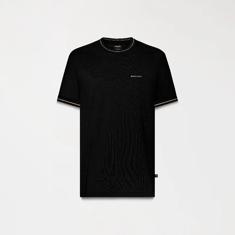 Men's sporty casual t-shirt-WINEHILL T-SHIRT MEN BLACK