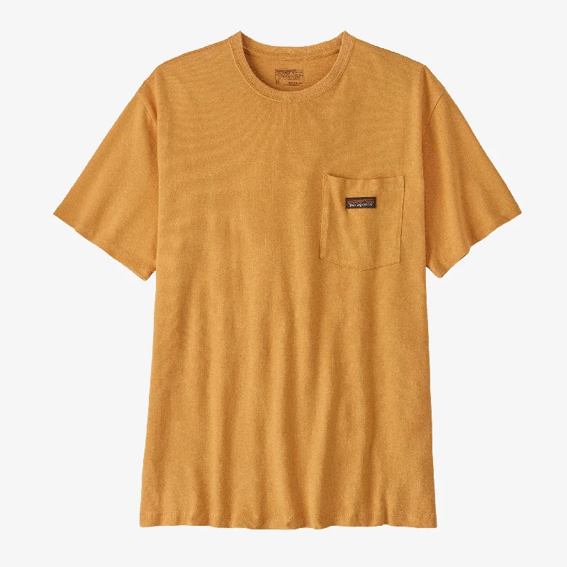 Men's pre-washed t-shirt-Men's Work Pocket Tee Shirt