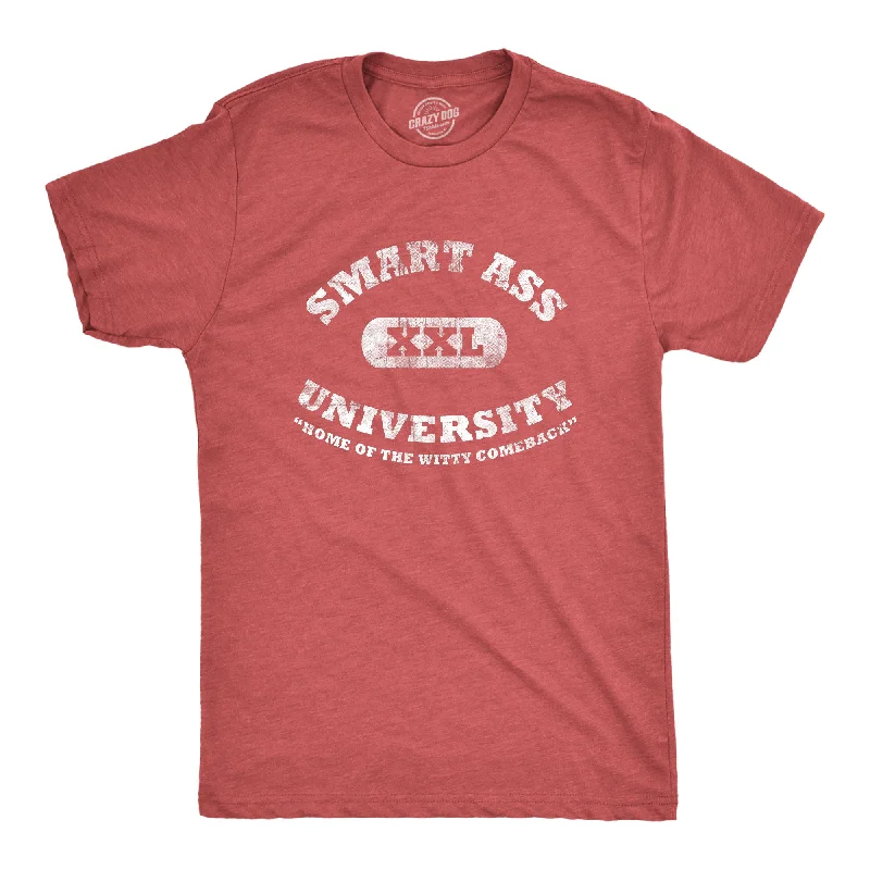 Men's bold stripe t-shirt-Smart Ass University Men's T Shirt