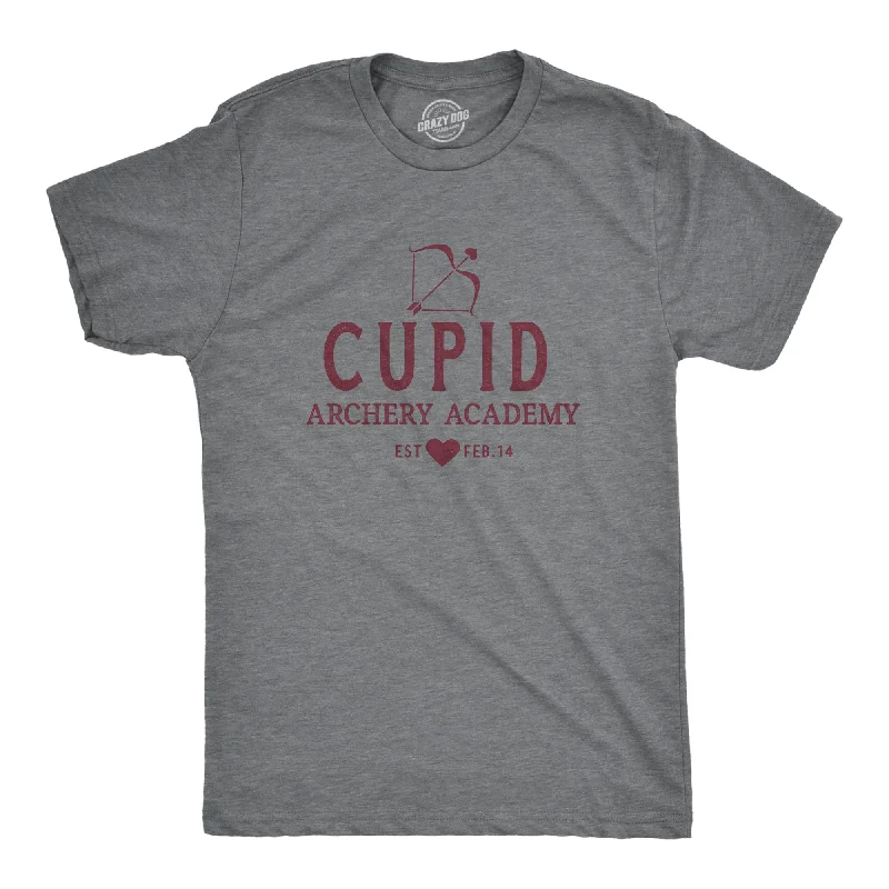 Men's bold stripe t-shirt-Cupid Archery Academy Men's T Shirt