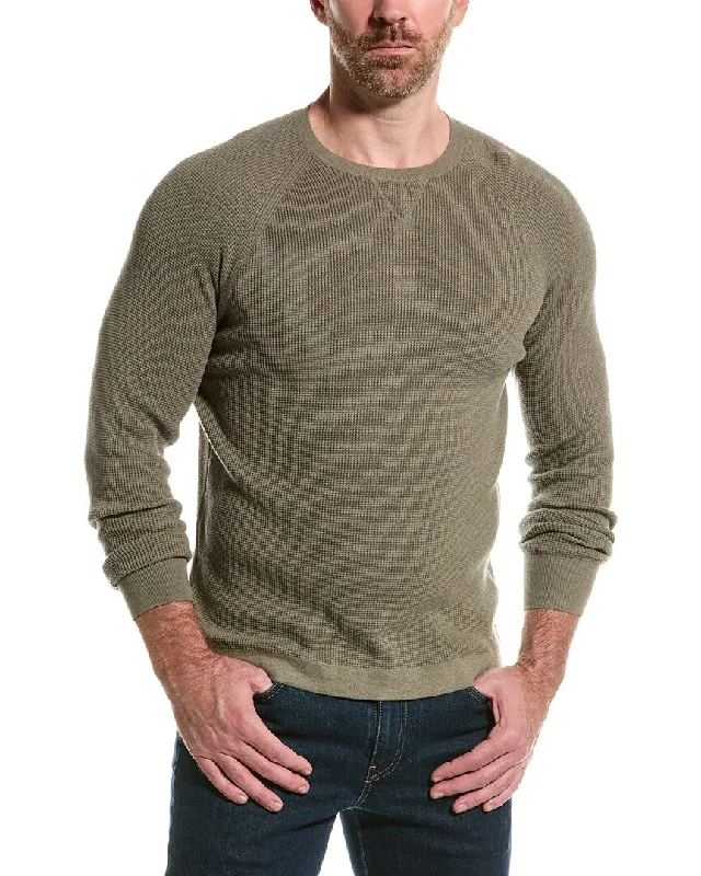 Men's hunting sweatshirt-NAADAM Waffle Cashmere-Blend Crewneck Pullover