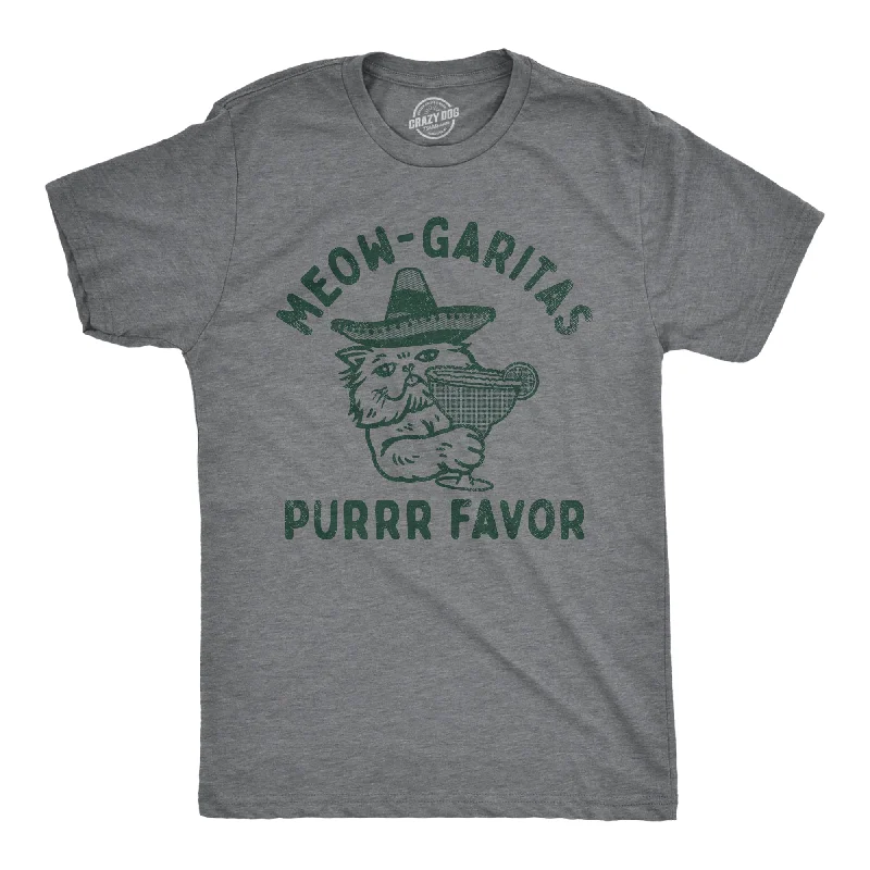 Men's eco-blend t-shirt-Meow Garitas Purrr Favor Men's T Shirt