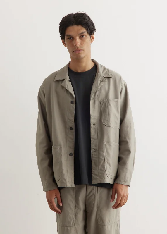 Men's relaxed fit varsity jacket-Coverall Jacket