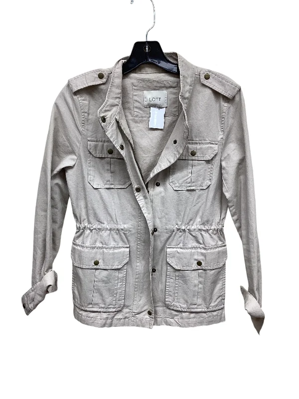 Men's relaxed fit hiking jacket-Jacket Other By Loft In Beige, Size: Xs