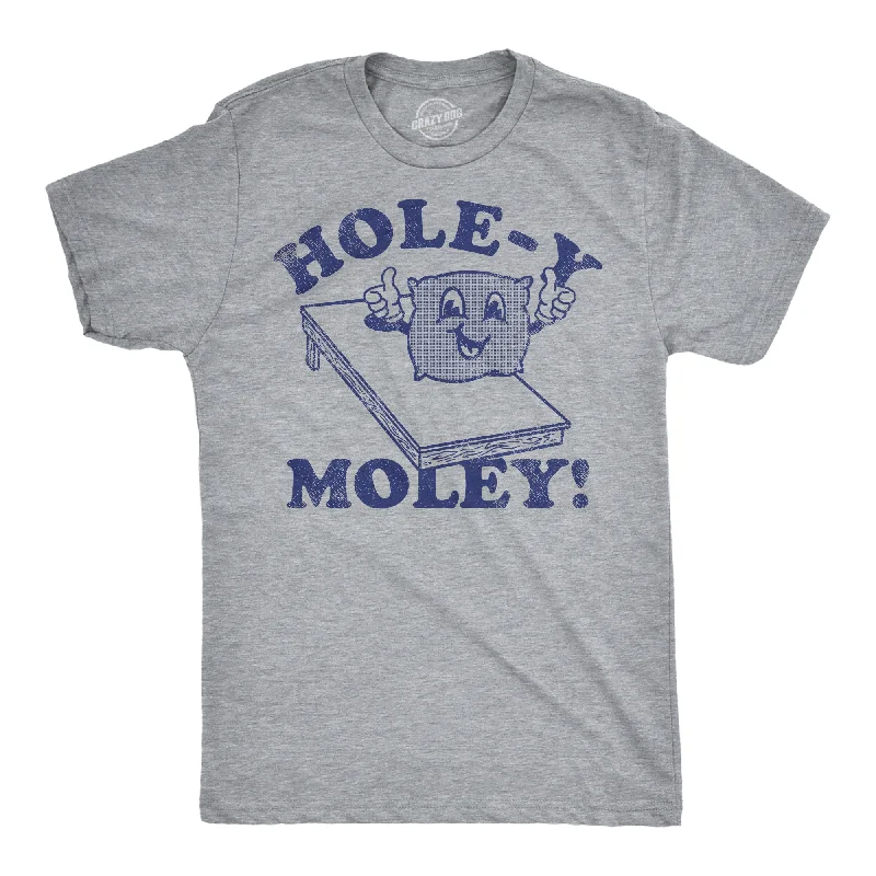 Men's casual comfort t-shirt-Holey Moley Men's T Shirt