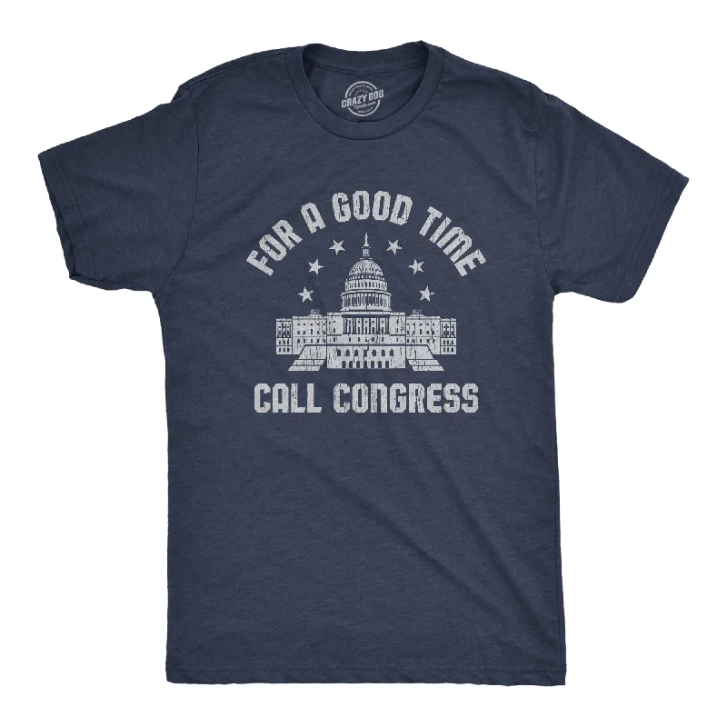 Men's sustainable fashion t-shirt-For A Good Time Call Congress Men's T Shirt