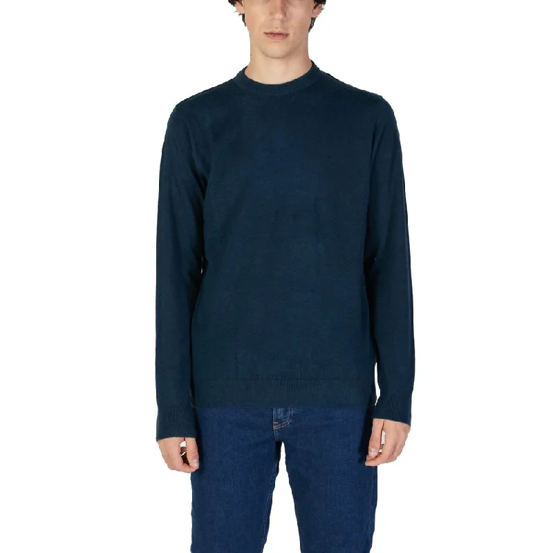 Men's casual knit sweater-Gas Acrylic Men's Sweater