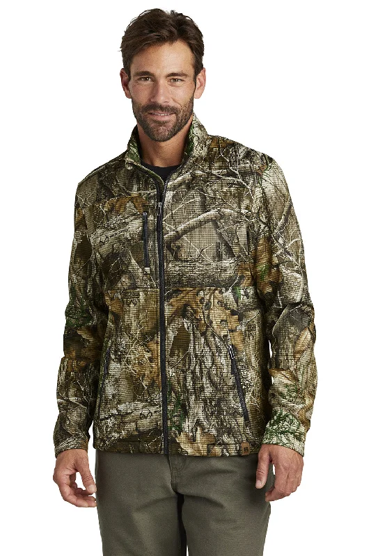 Men's gym-ready fleece jacket-Russell Outdoors Mens Realtree Atlas Water Resistant Full Zip Soft Shell Jacket - Realtree Edge Camo - COMING SOON