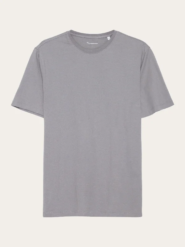 Men's weather-proof t-shirt-Regular fit Basic tee - Sharkskin