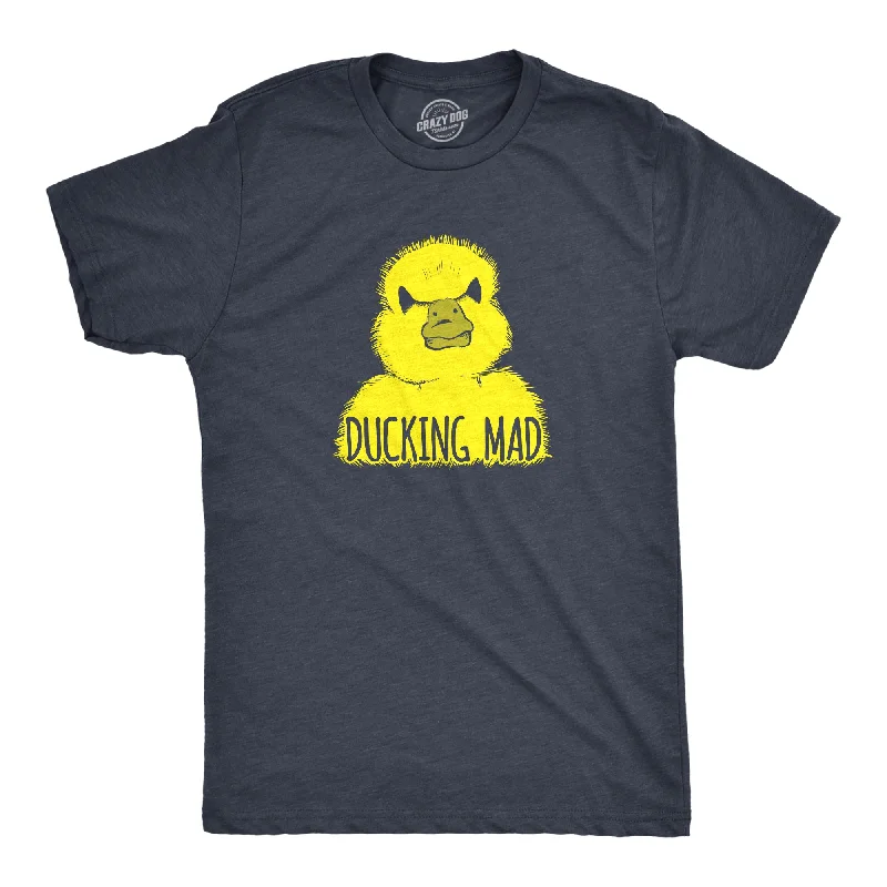 Men's yoga wear t-shirt-Ducking Mad Men's T Shirt