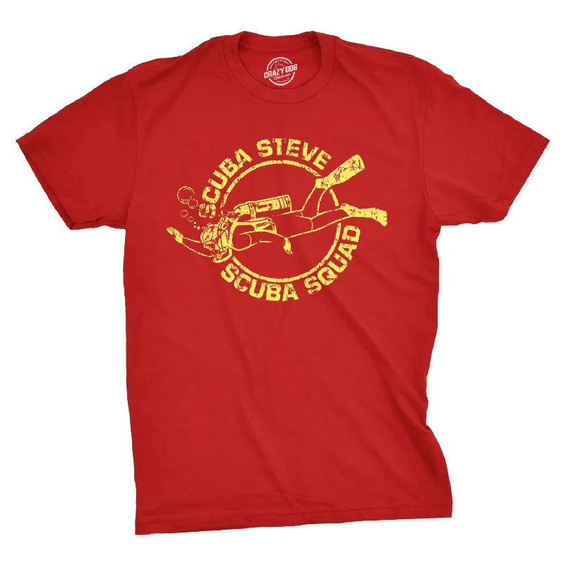 Men's pre-washed t-shirt-Scuba Steve Men's T Shirt