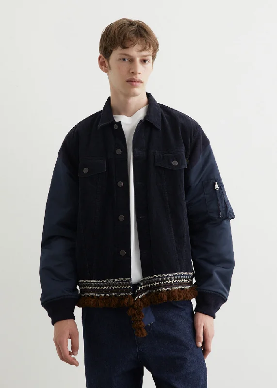 Men's sustainable quilted jacket-Puffy Coach Jacket