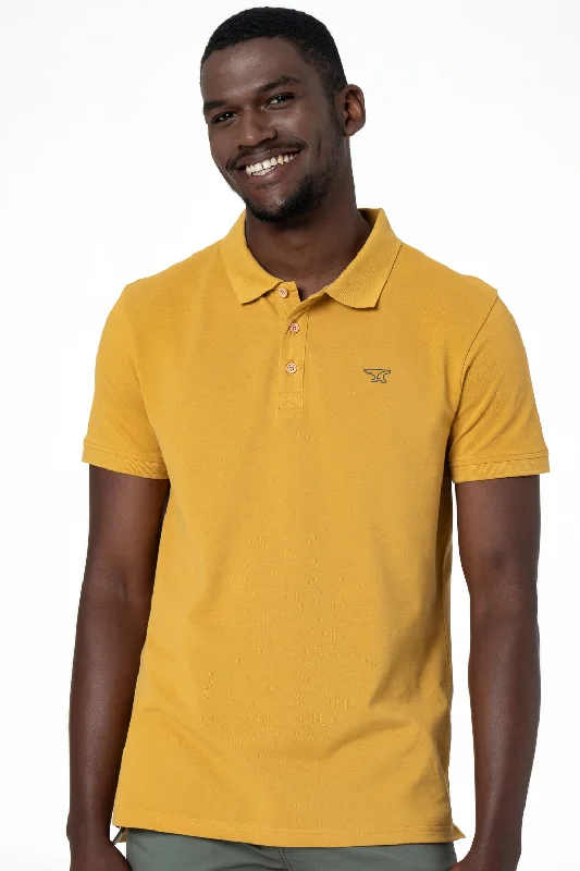 Men's yoga wear t-shirt-Golfer _ 140616 _ Ochre