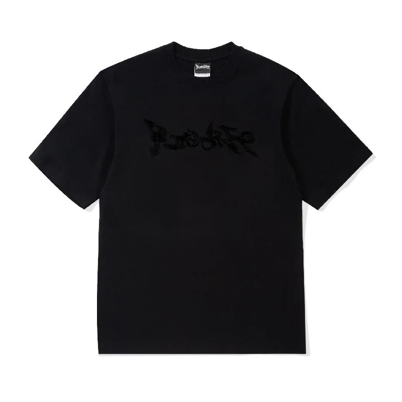 Men's geometric print t-shirt-Noise T-shirt - Black