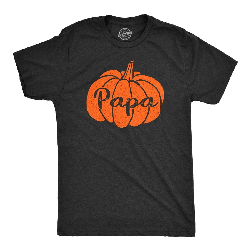 Men's classic casual t-shirt-Papa Pumpkin Men's T Shirt