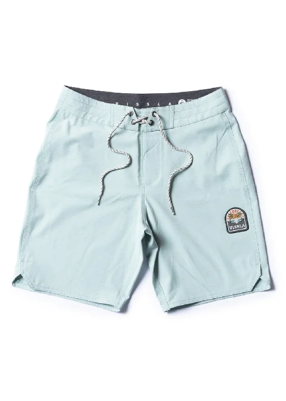 Men's quick-dry gym shorts-Solid Sets 17" Boys Boardshort