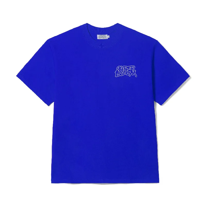 Men's contrast collar t-shirt-Core Logo T-Shirt - Royal Blue