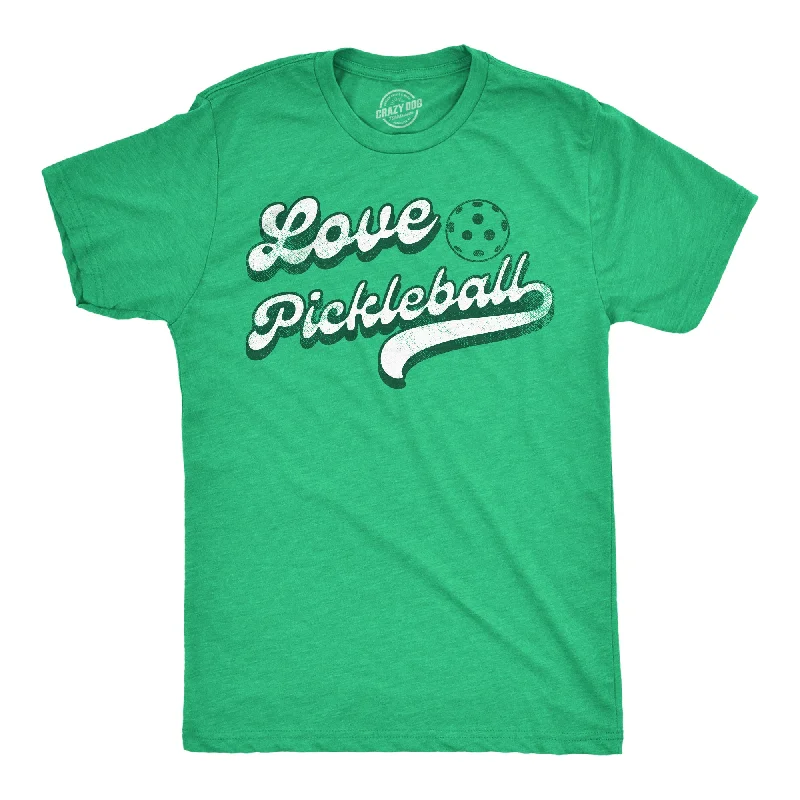 Men's high-stretch t-shirt-Love Pickleball Men's T Shirt