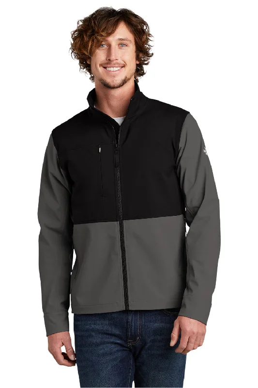 Men's pre-washed tactical jacket-The North Face Mens Castle Rock Wind & Water Resistant Full Zip Jacket - Asphalt Grey