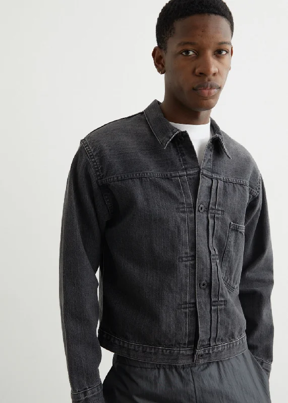 Men's versatile bomber jacket-WWII Type1 Denim Jacket