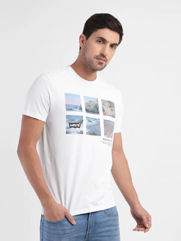 Men's versatile casual t-shirt-Men's Graphic Slim Fit T-shirt