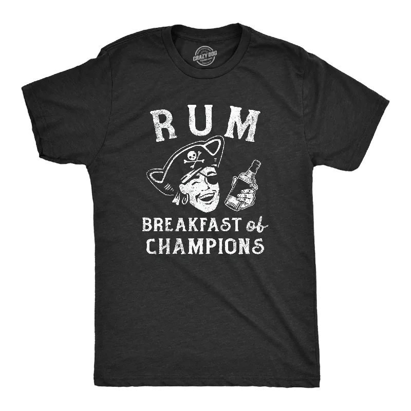 Men's ultra-light t-shirt-Rum Breakfast Of Champions Men's T Shirt