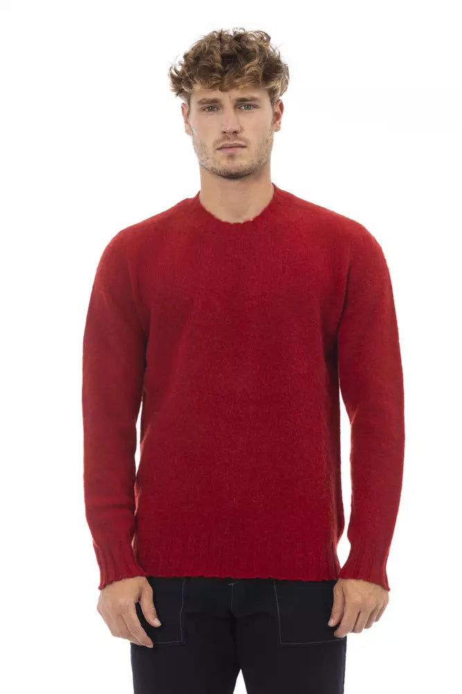 Men's activewear sweater-Alpha Studio Wool Men Men's Sweater