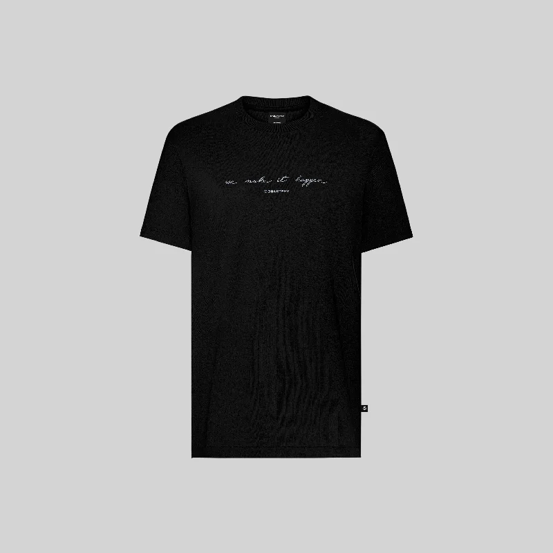 Men's antibacterial t-shirt-ALPHA T-SHIRT BLACK