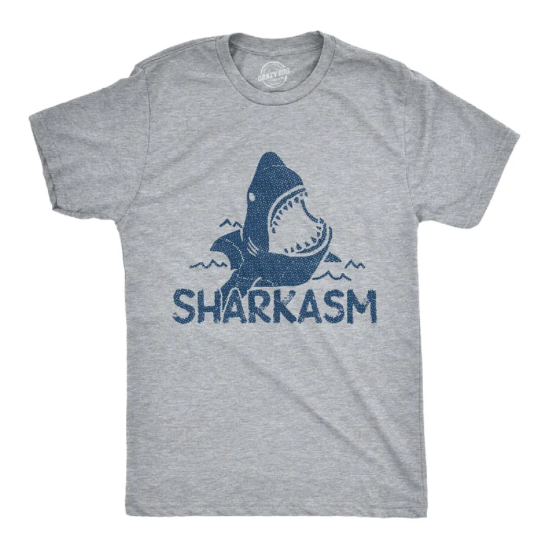 Men's yoga wear t-shirt-Sharkasm Men's T Shirt