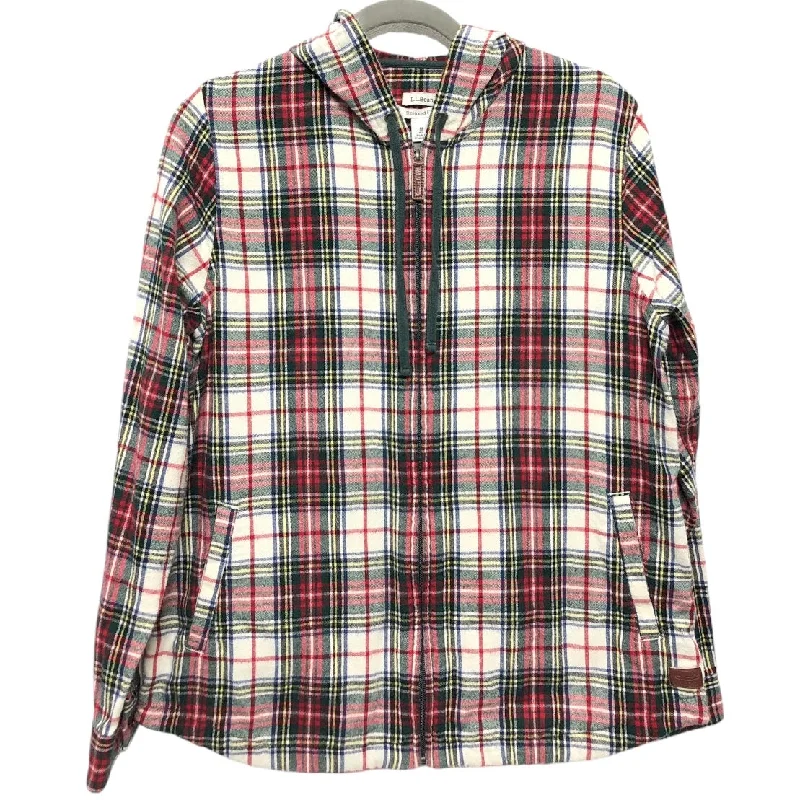 Men's pre-shrunk utility jacket-Jacket Shirt By L.l. Bean In Plaid Pattern, Size: M