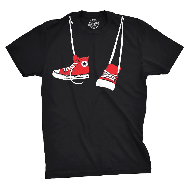 Men's antibacterial t-shirt-Shoes Around The Neck Men's T Shirt