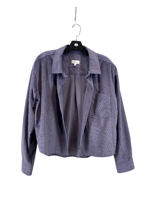 Men's performance hardshell jacket-Jacket Shirt By True Craft In Purple, Size: M