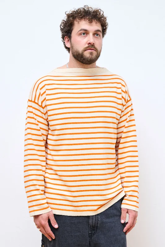 RAW COTTON/ORANGE STRIPE