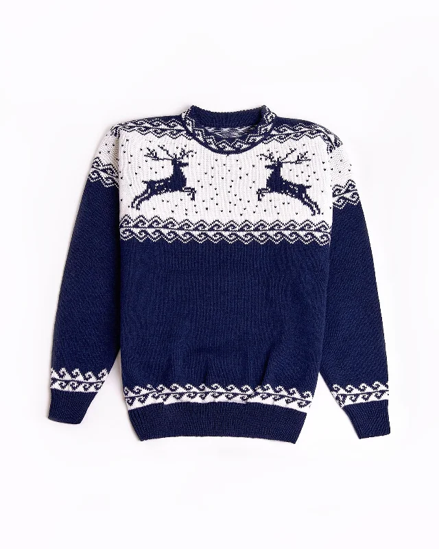 Men's travel sweater-Reindeer oversized jumper