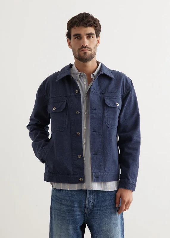 Men's relaxed fit chore jacket-Trucker Jacket