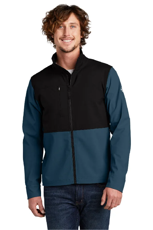 Men's modern streetwear jacket-The North Face Mens Castle Rock Wind & Water Resistant Full Zip Jacket - Blue Wing