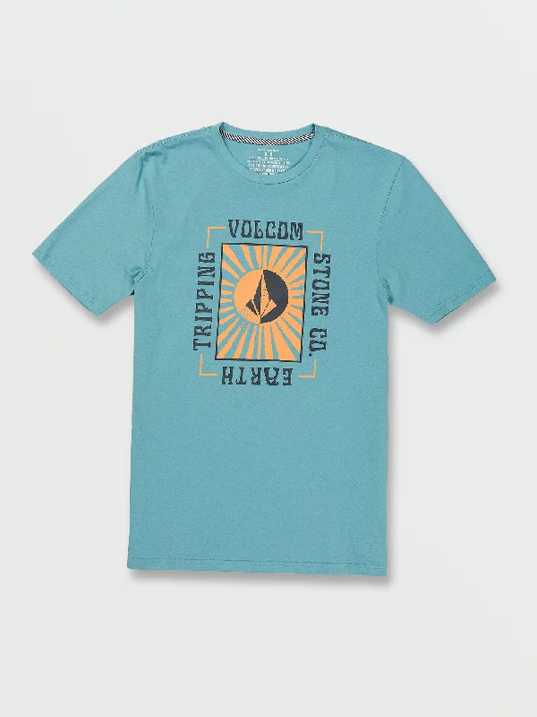 Men's relaxed weekend t-shirt-Solee Short Sleeve Tee - Pale Aqua