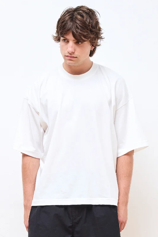 Men's geometric print t-shirt-Piu T-Shirt Off White